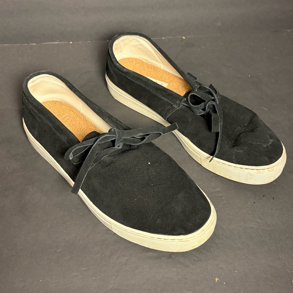 Alife NYC Low Cut Moc Tie Up Men's Size 13 Black Suede Casual Comfy Summer Shoes